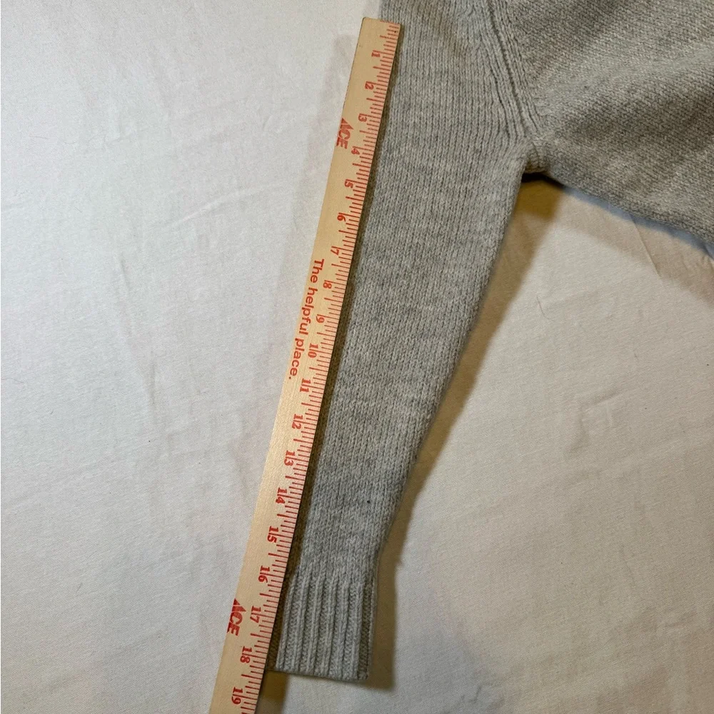 Madewell El Rancho Gray Western Knit Sweater - Made with Supersoft Wool Blend - Picture 6 of 8